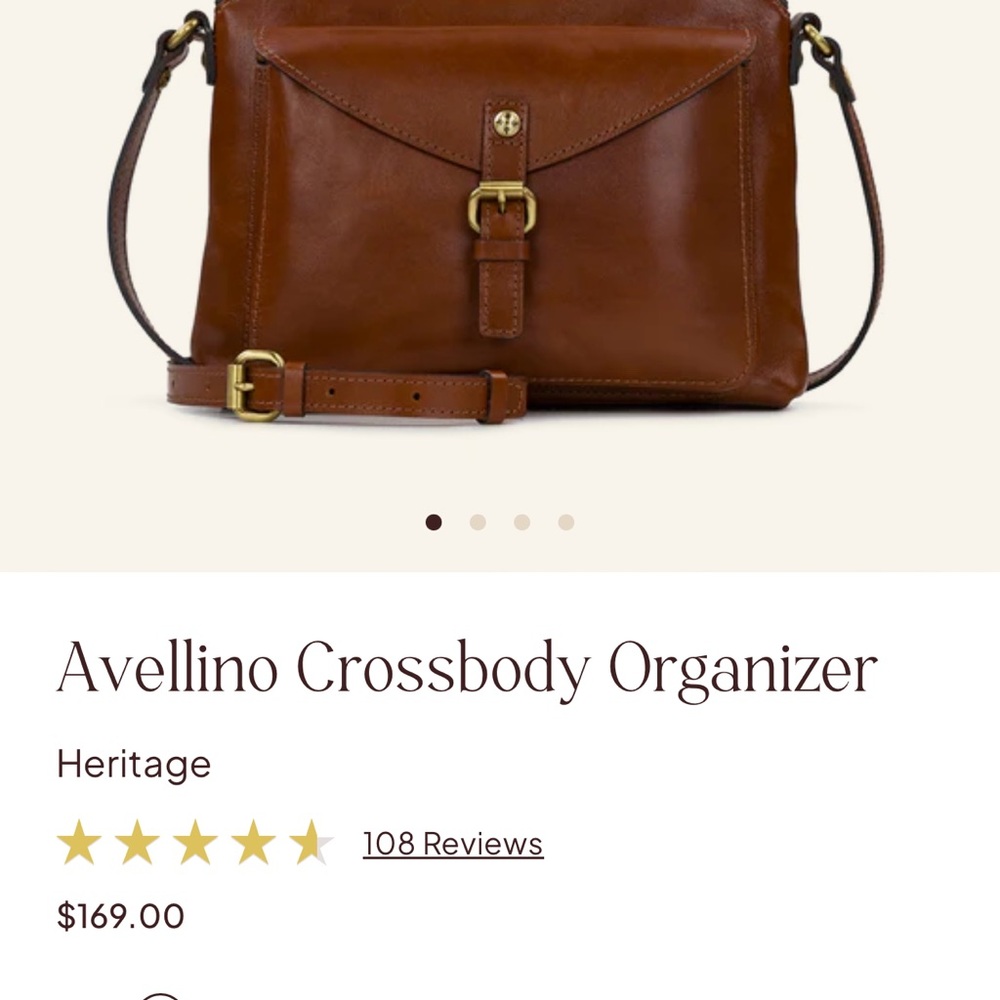 Patricia Nash Brown Leather Crossbody Bag - Picture 2 of 12